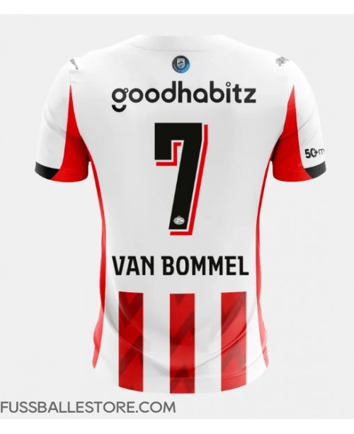 Günstige PSV Eindhoven Ruben van Bommel #7 Heimtrikot 2025-26 Kurzarm Günstige PSV Eindhoven Ruben van Bommel #7 Heimtrikot 2025-26 Kurzarm